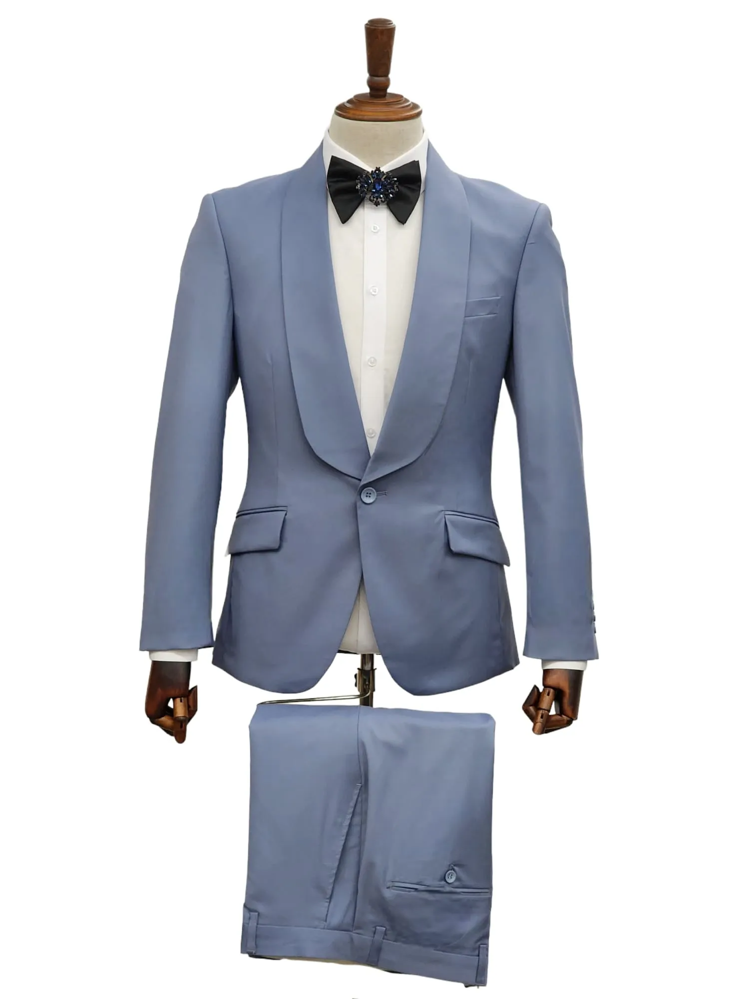 1 Button Slim Fit Suit FF1S-TRS Blue