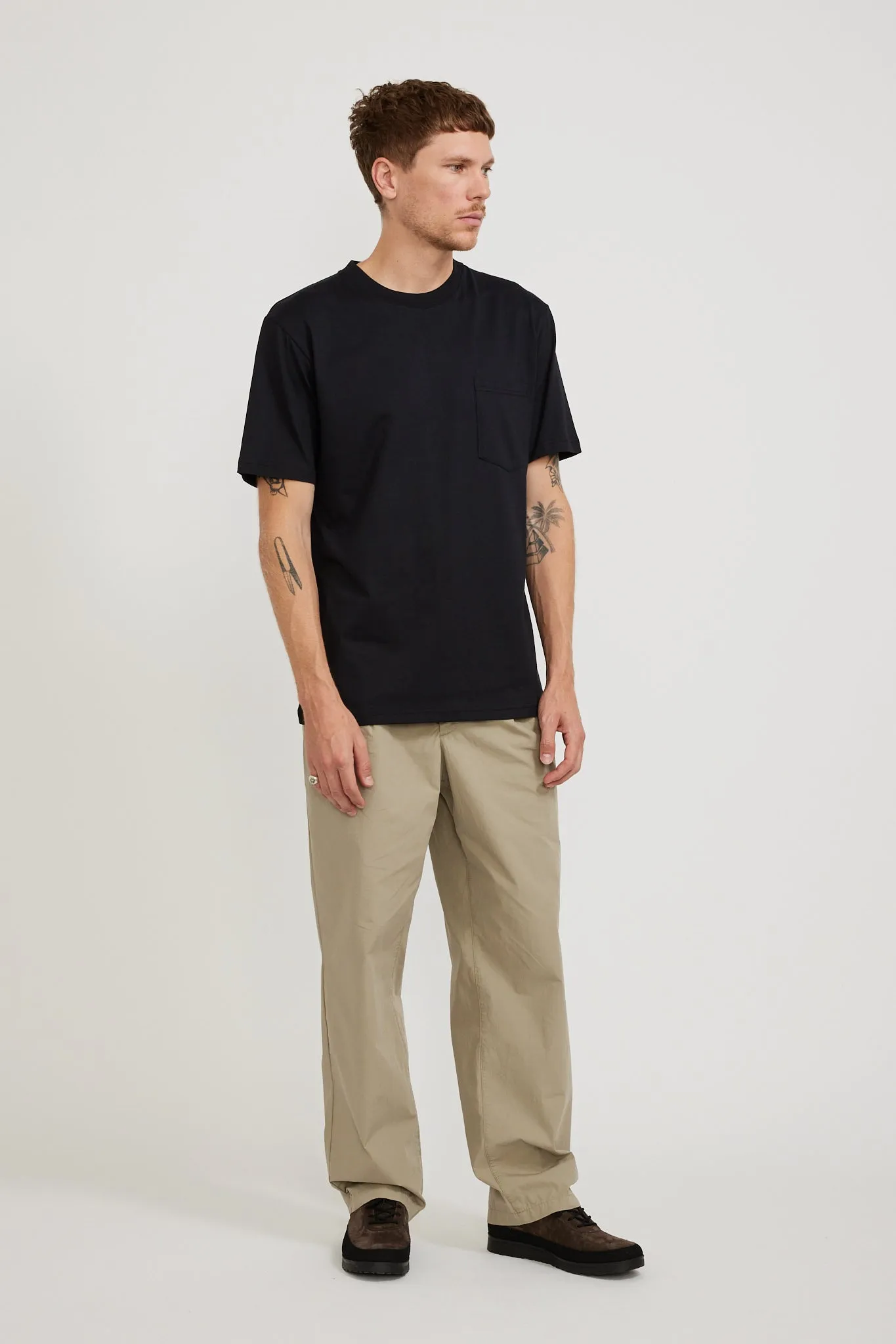 Benn Relaxed Typewriter Pleated Trouser Clay