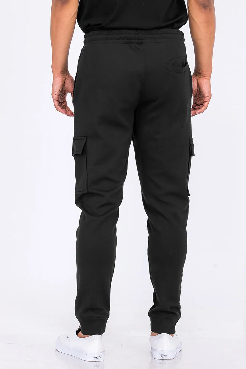 Black Cargo Jogger Sweats