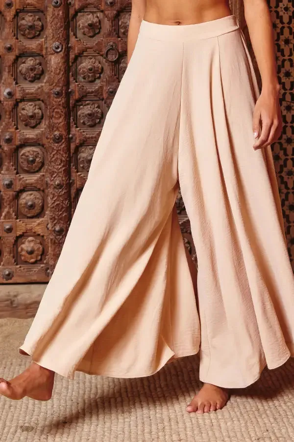 Bucketlist Wide Leg Pants Taupe