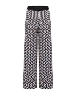 Cambio Allison Graphic Horsebit Print Pant