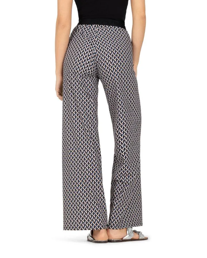 Cambio Allison Graphic Horsebit Print Pant