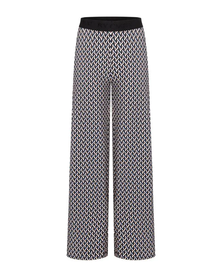 Cambio Allison Graphic Horsebit Print Pant