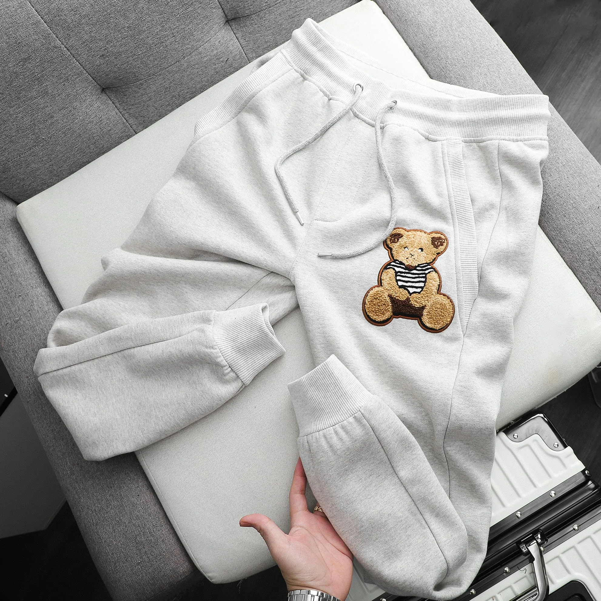 Casual bear fashion loose leggings trousers casual pants