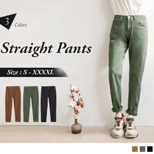 CASUAL STRAIGHT LEG PANTS