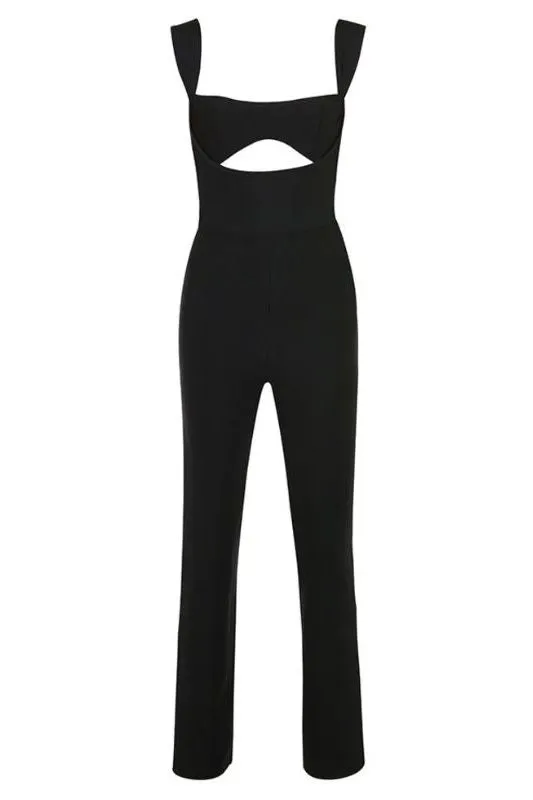 Chloe Bandage Pants Jumpsuit - Classic Black