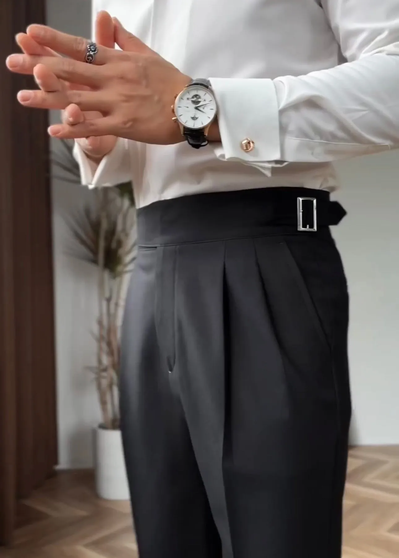 Classic Buckle Formal Gurkha Pants by ITALIAN VEGA®