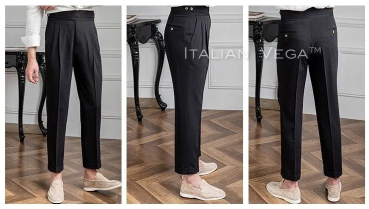 Classic Buttoned Formal Gurkha Pants by ITALIAN VEGA®