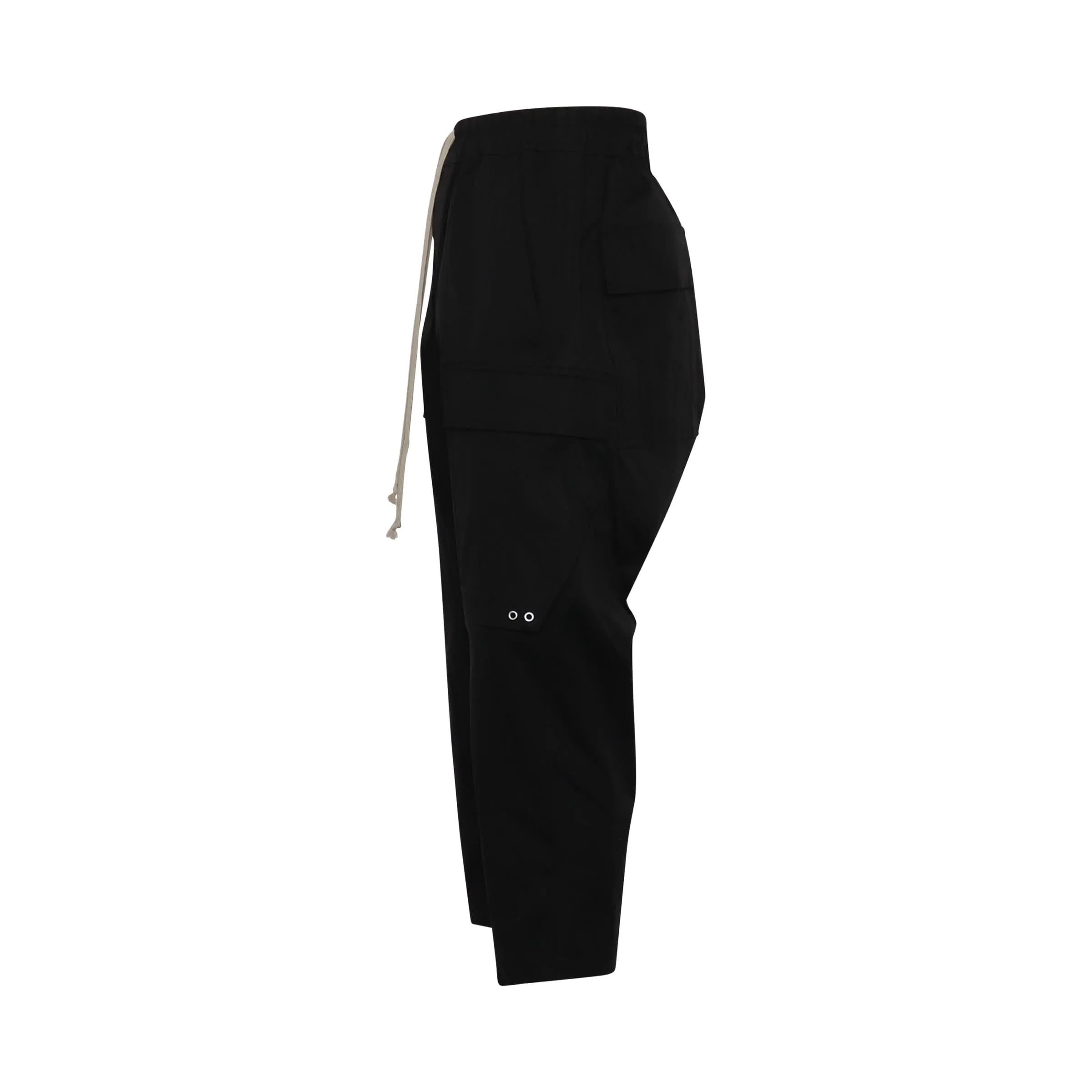 Classic Cargo Cropped Pants in Black