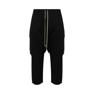 Classic Cargo Cropped Pants in Black