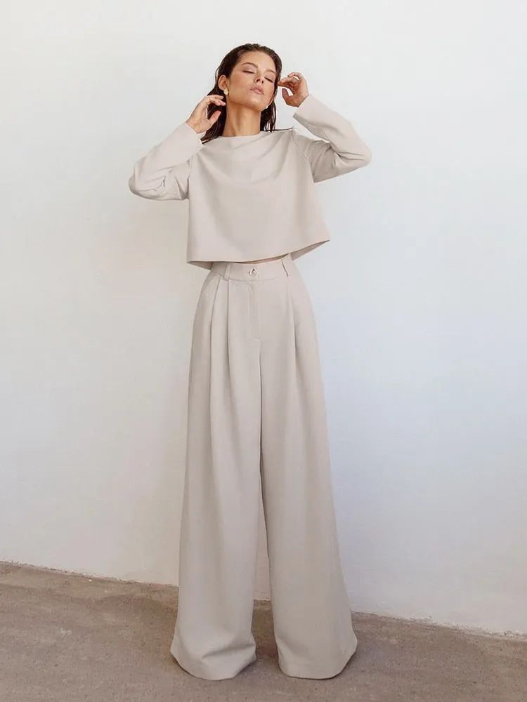 Classic Spring Wide Leg Pants