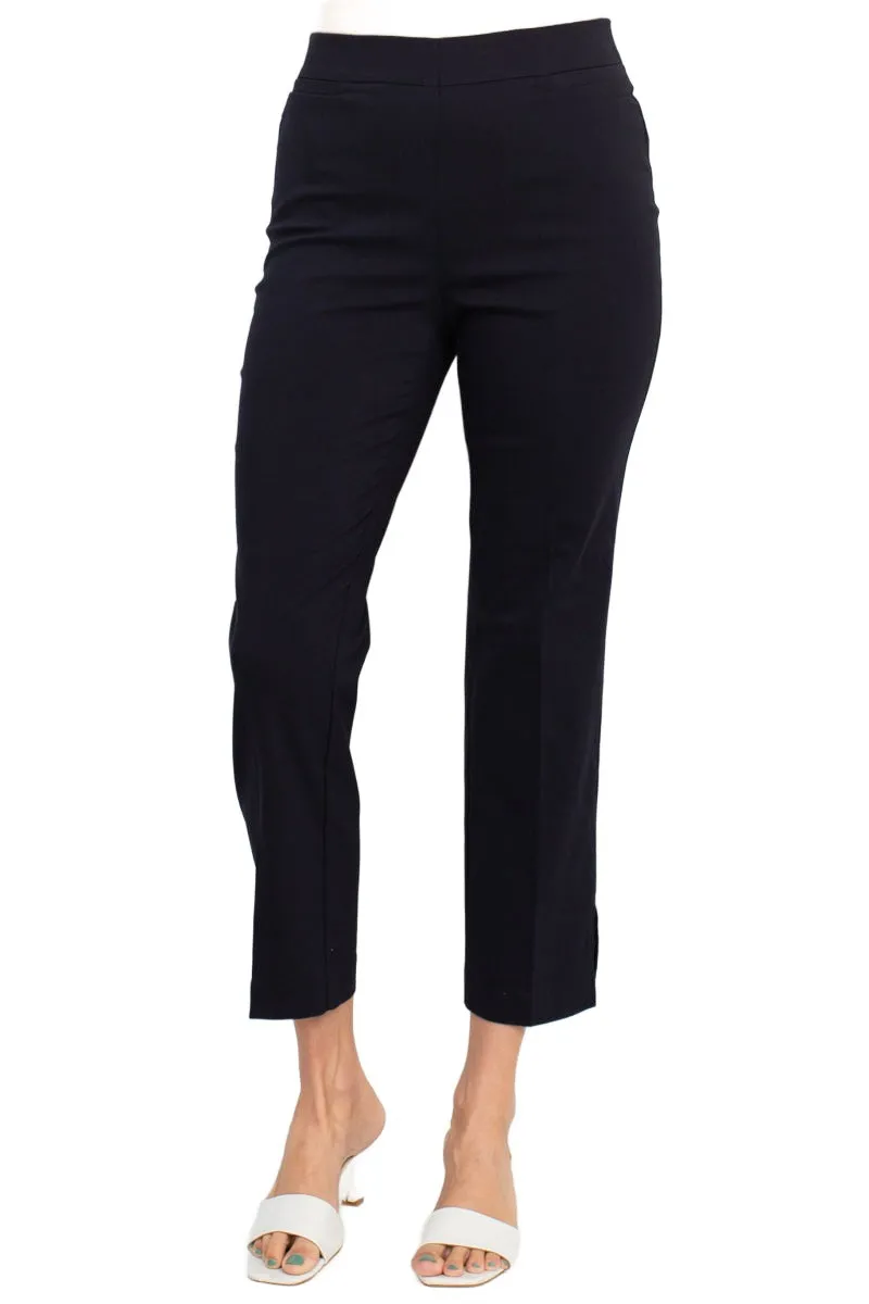 Counterparts banded mid waist slim leg stretch crepe pant