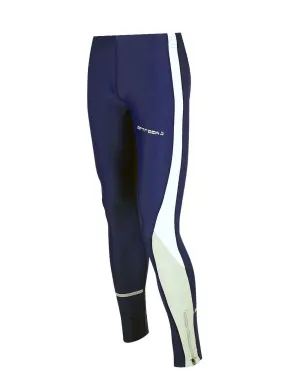 Damen Laufhose Tight Lang Blau