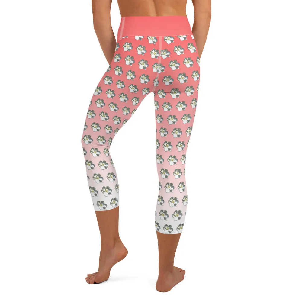 Descendants of the Island Coral Magnolia Yoga Capri Leggings