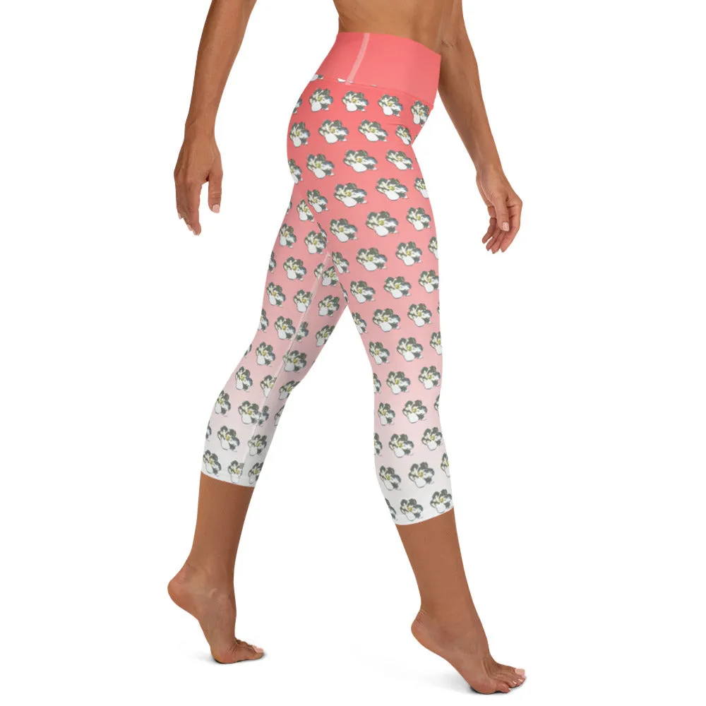 Descendants of the Island Coral Magnolia Yoga Capri Leggings