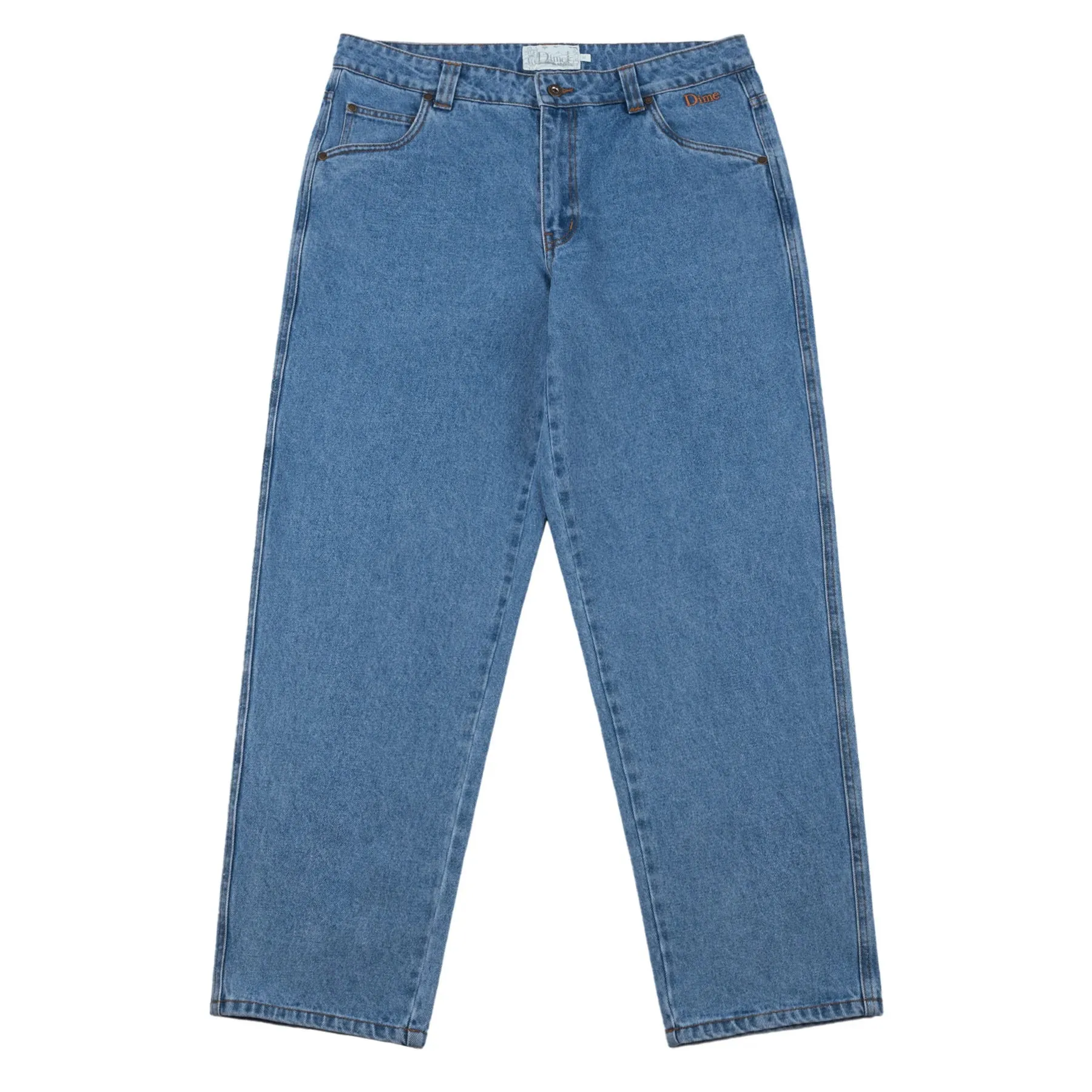 Dime Classic Relaxed Denim Pants: Indigo Washed