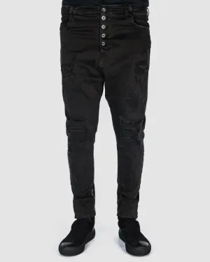 Distressed slimfit pants