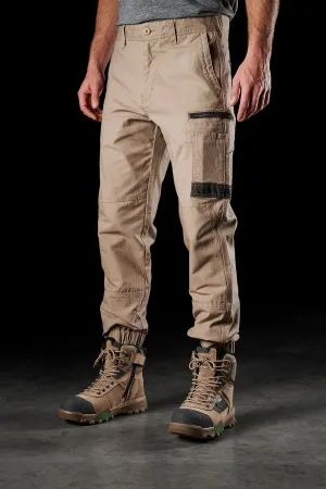 FXD Workwear  WP.4 - CUFFED STRETCH WORK PANTS - KHAKI