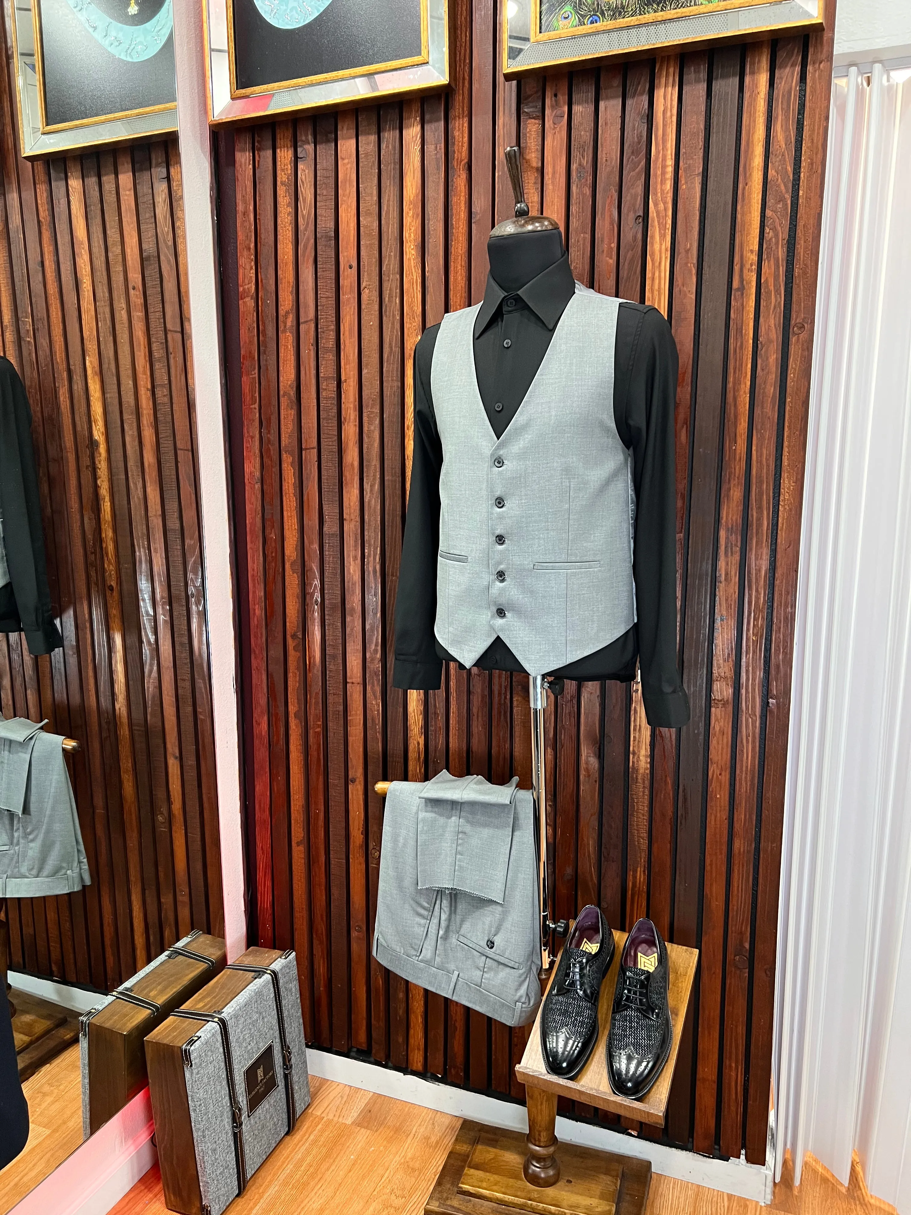 Grey 3 Piece Slim Fit Suit