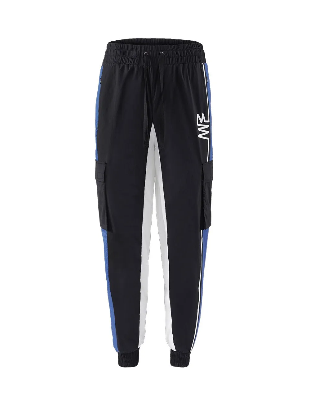 MARK FAST Men Contrast Color Logo Printed Sport Jogger Pants