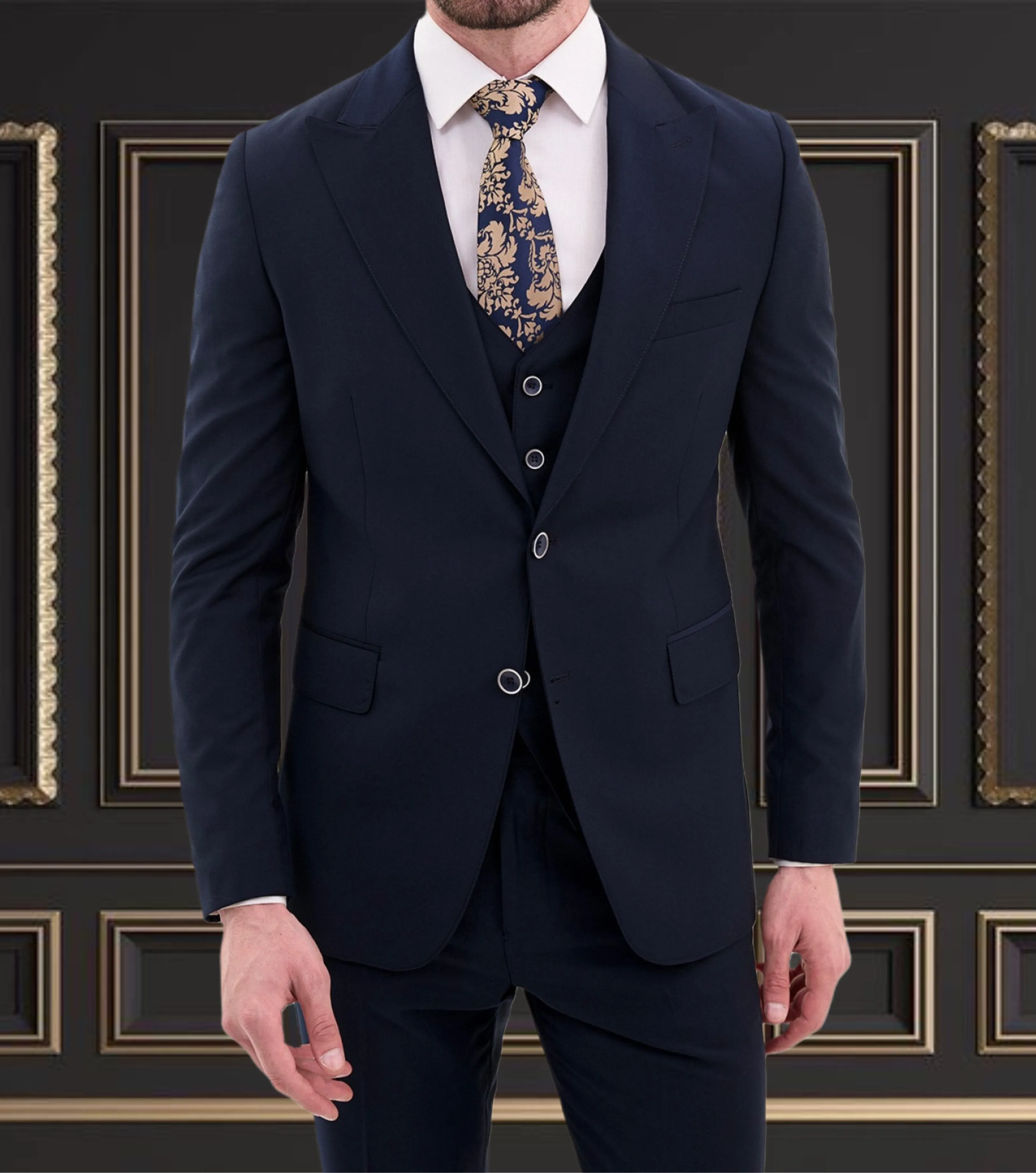 Men Navy Blue Suit | Premium Formal Wear in Hayward, CA