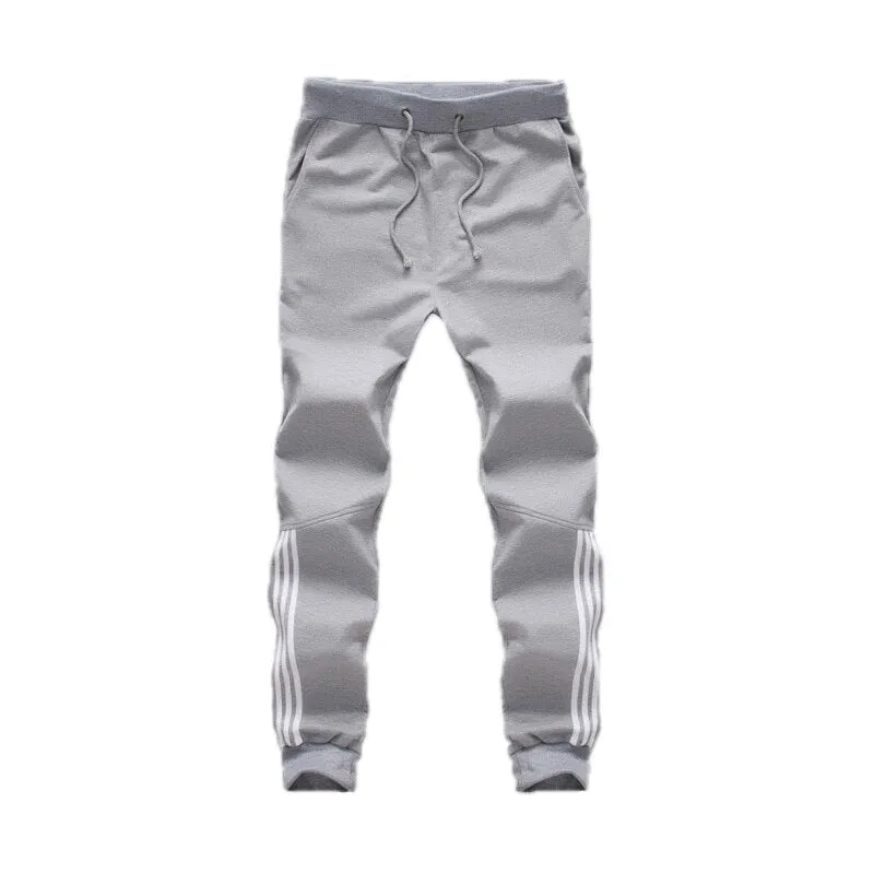 Mens Casual Striped Jogger Pants