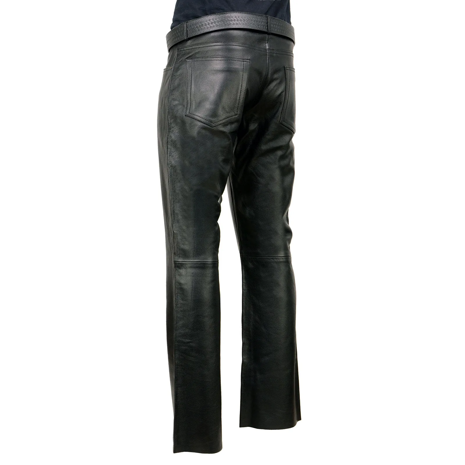 Milwaukee Leather | Classic Fit 5 Pocket Leather Pants for Men -