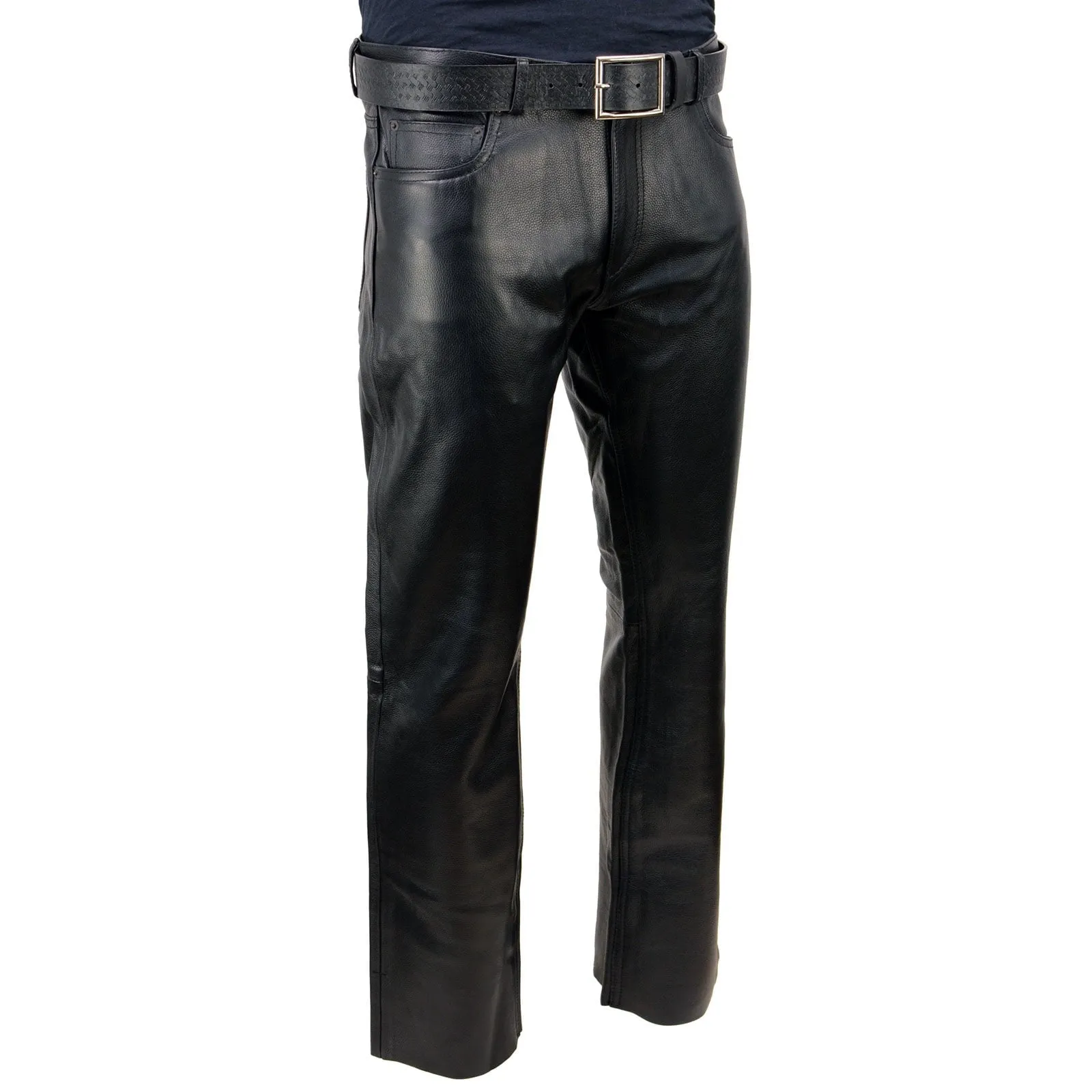 Milwaukee Leather | Classic Fit 5 Pocket Leather Pants for Men -