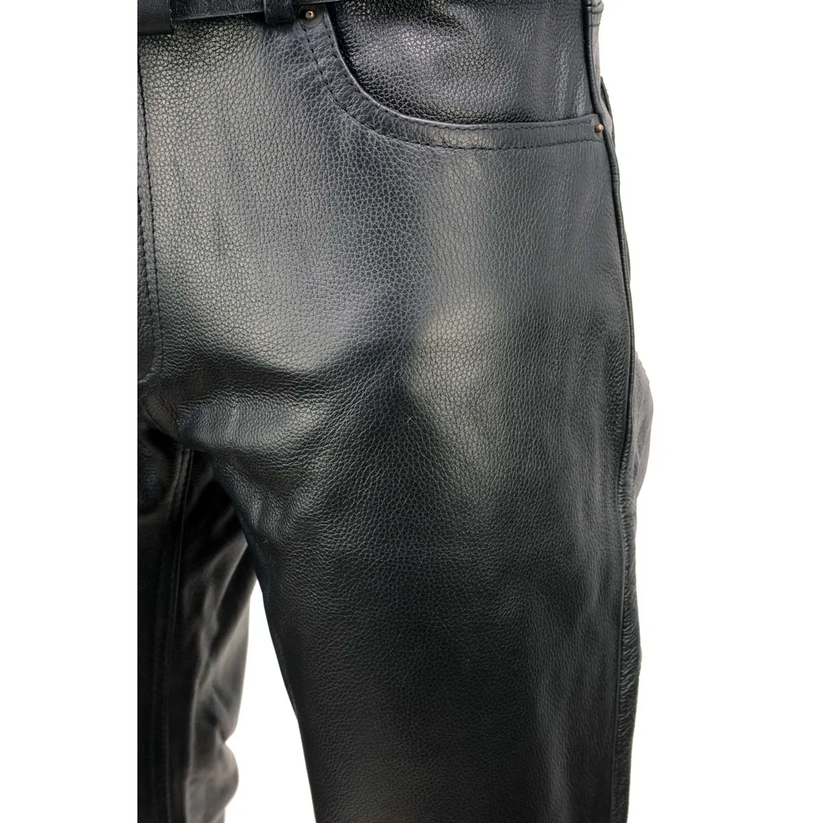 Milwaukee Leather | Classic Fit 5 Pocket Leather Pants for Men -