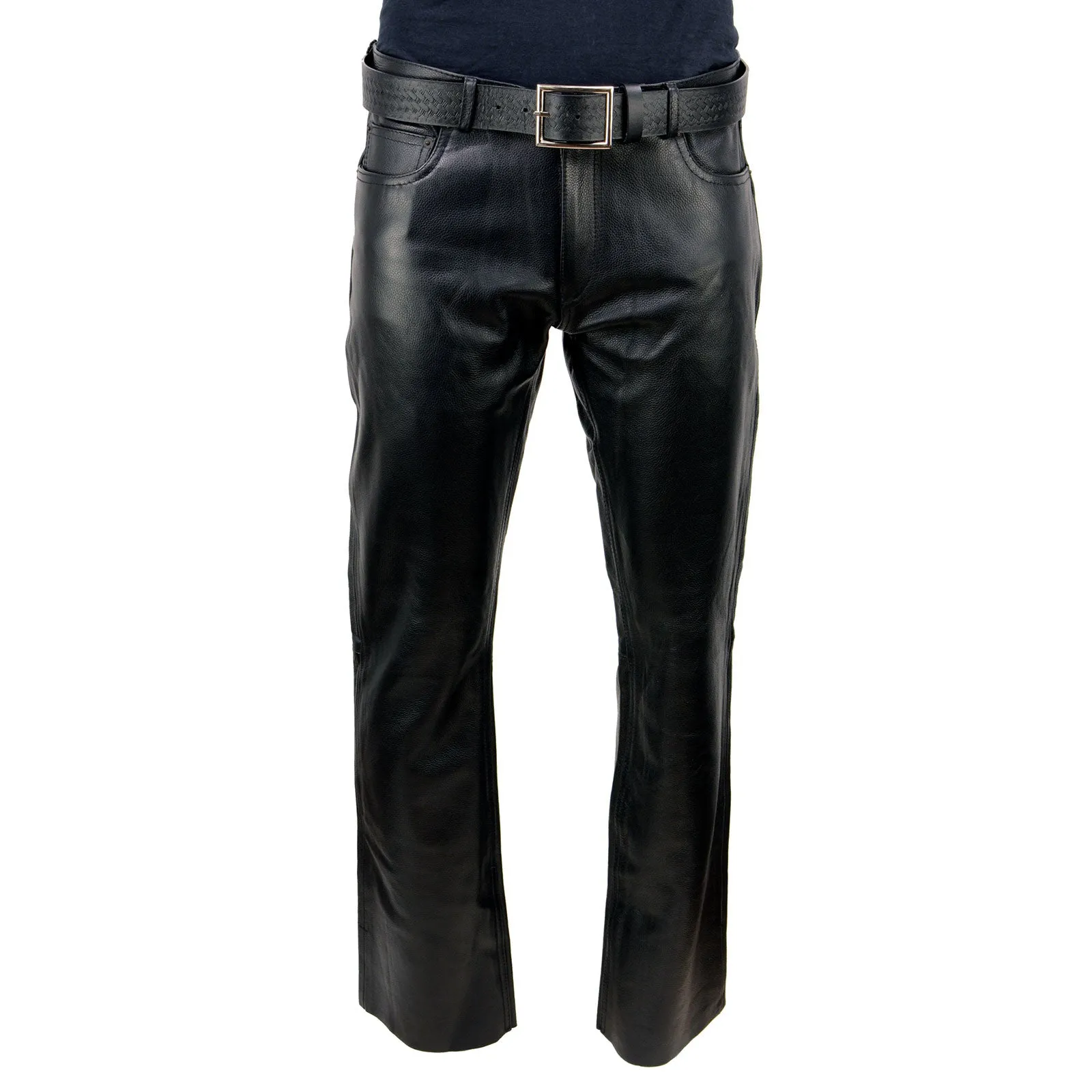 Milwaukee Leather | Classic Fit 5 Pocket Leather Pants for Men -