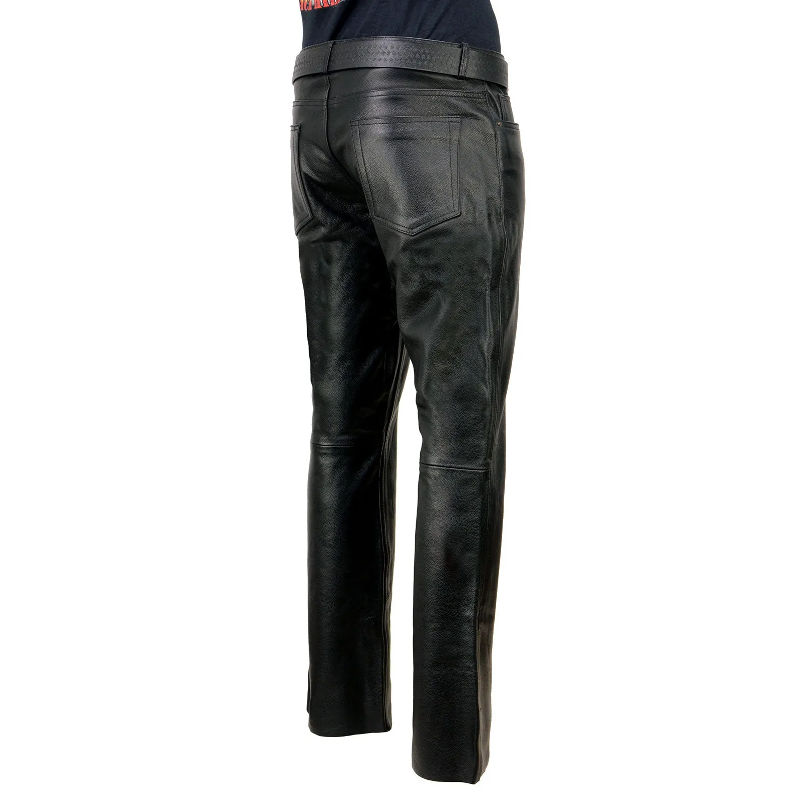 Milwaukee Leather | Classic Fit 5 Pocket Leather Pants for Men -