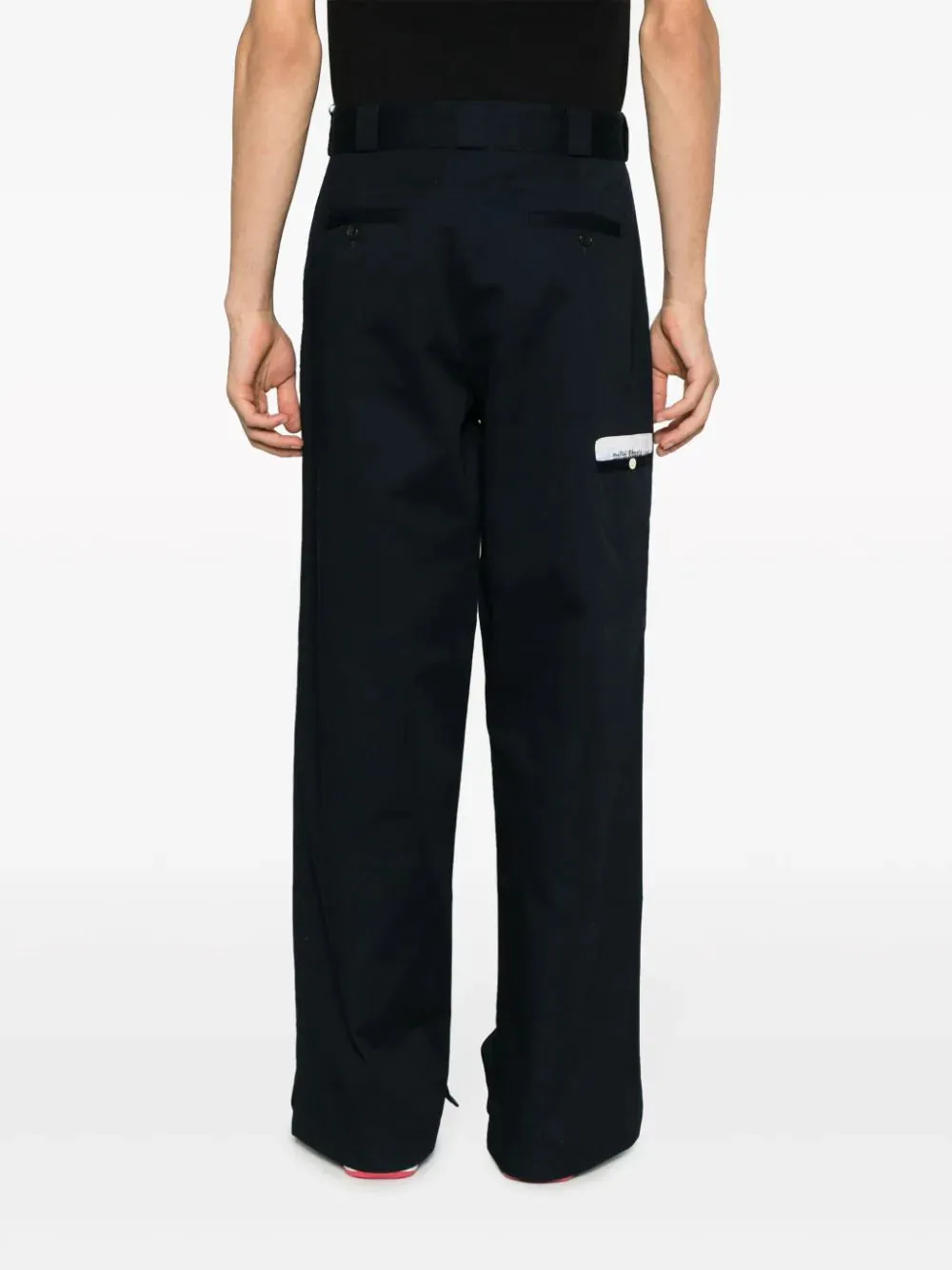 Palm Angels Sartorial Waistband Workpants Black Off White