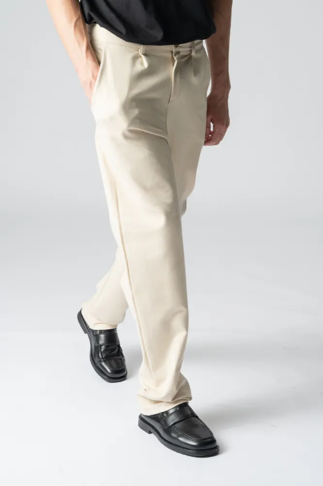 Performance Pants Wide - Beige