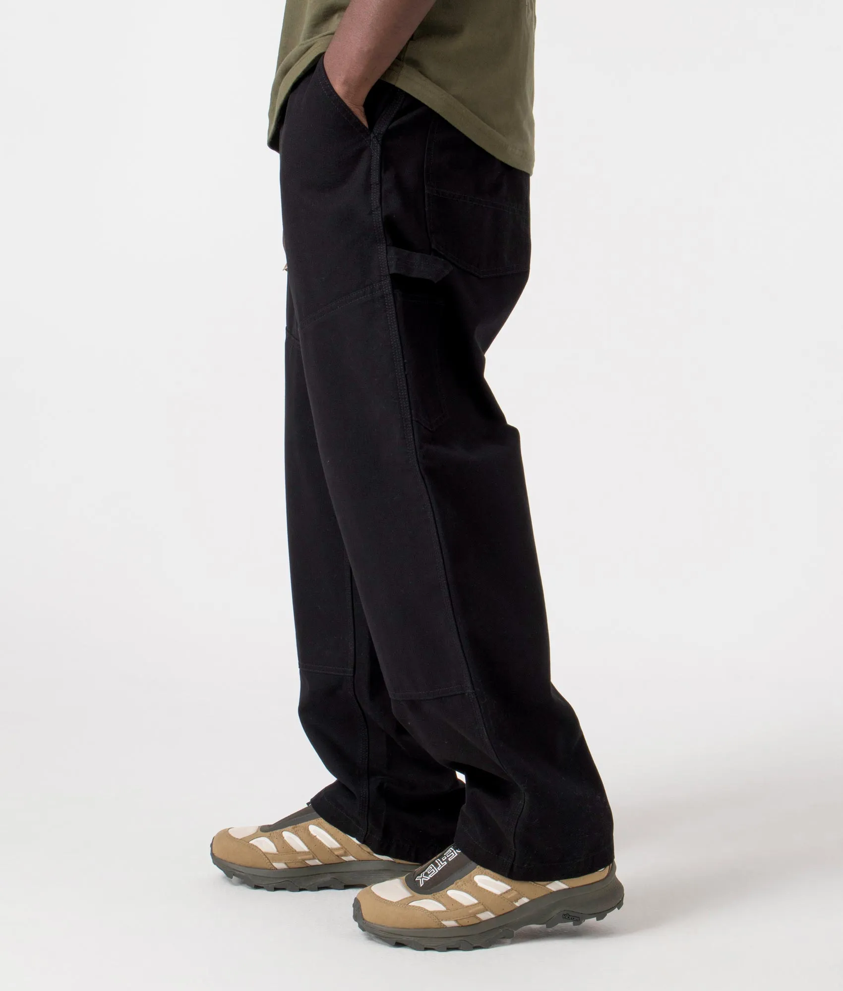 Relaxed Fit Wide Panel Pants