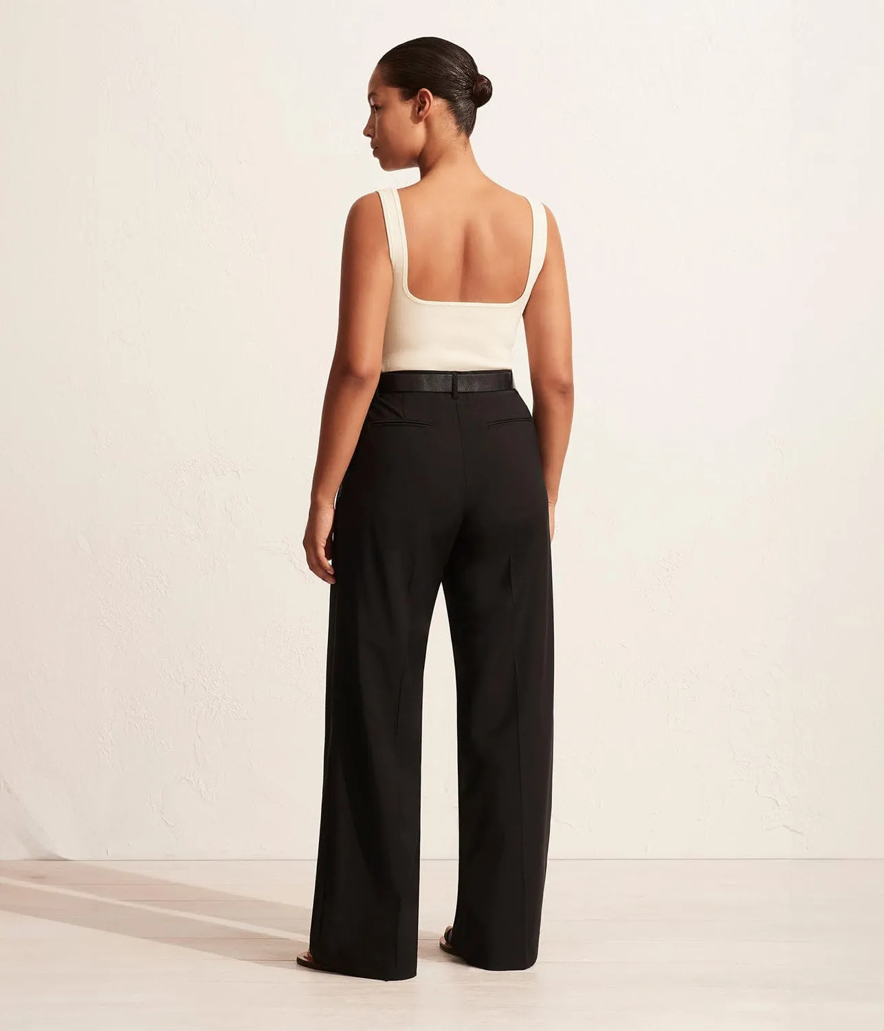 RELAXED TAILORED TROUSER BLACK