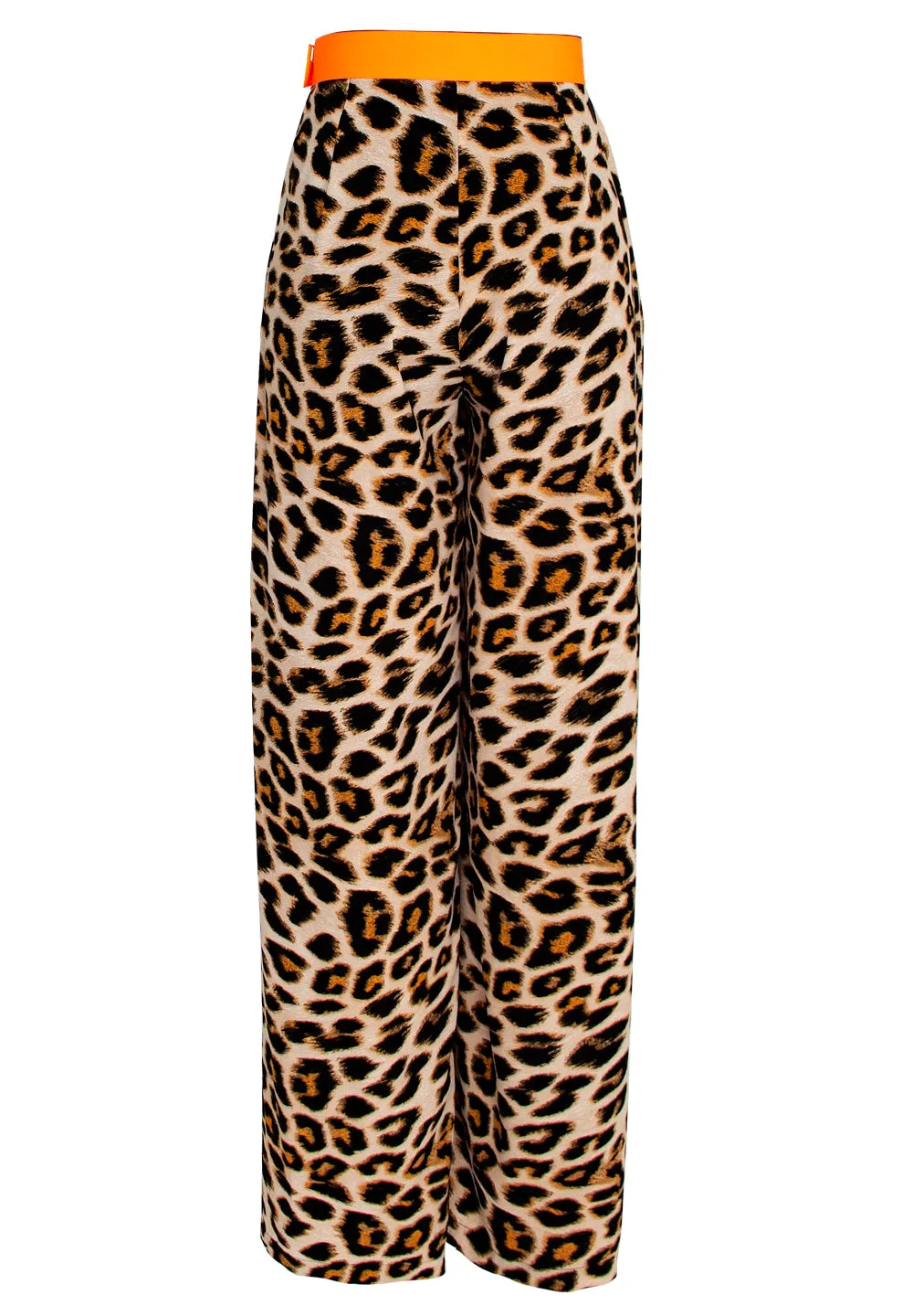 Safari - Orange Leopard Pants (Neon Orange)