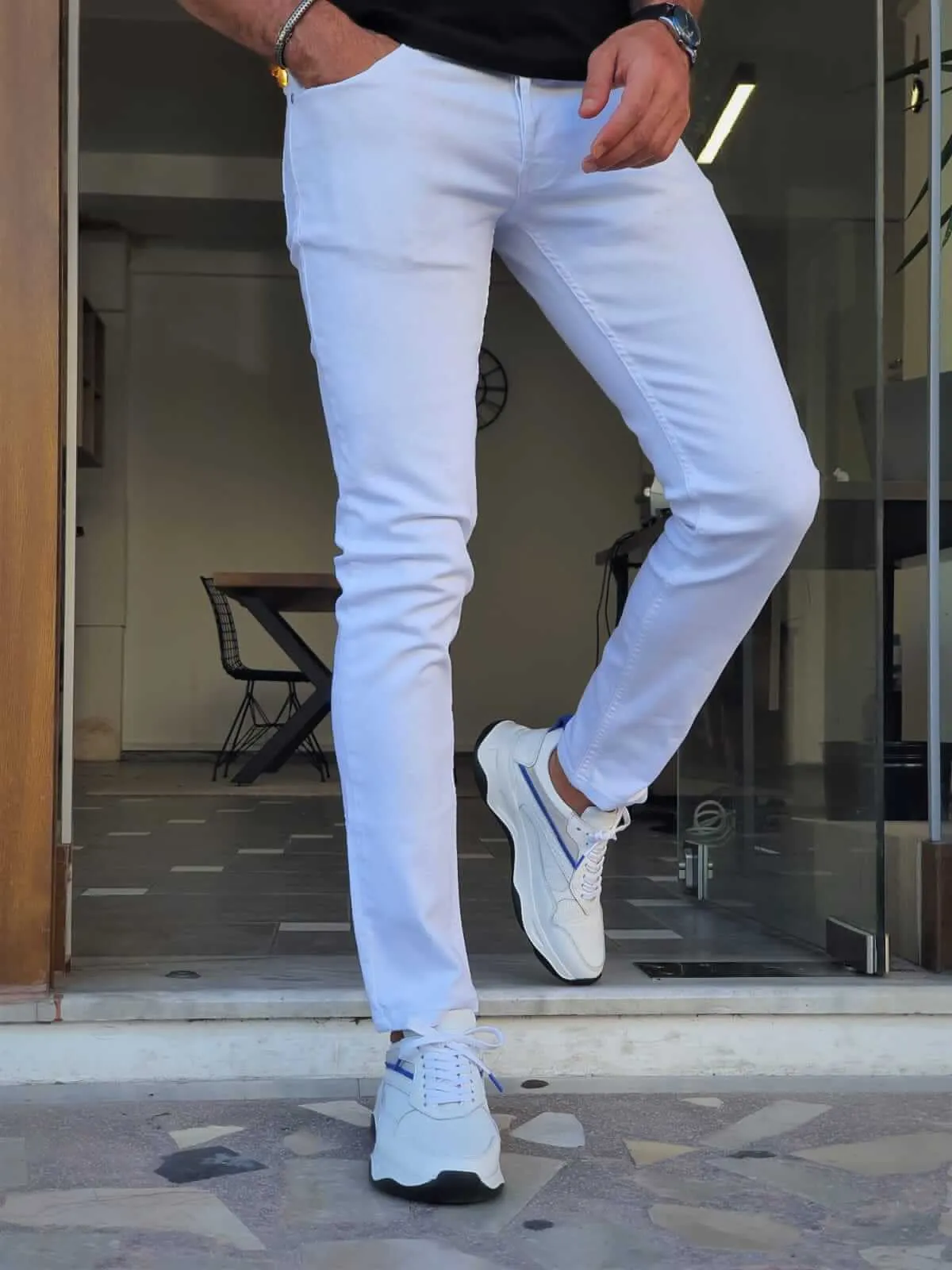 SlimFit White Jeans