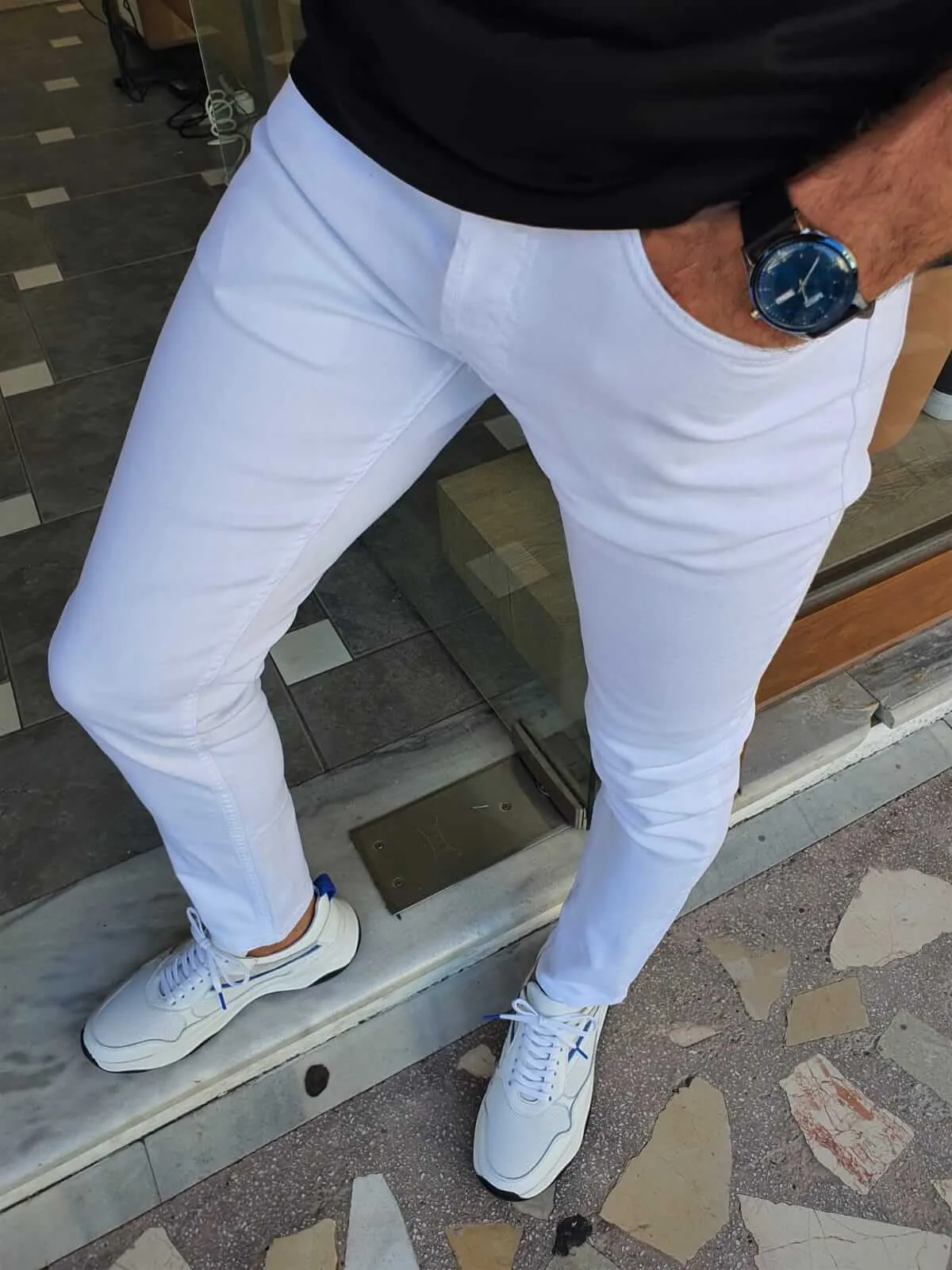 SlimFit White Jeans