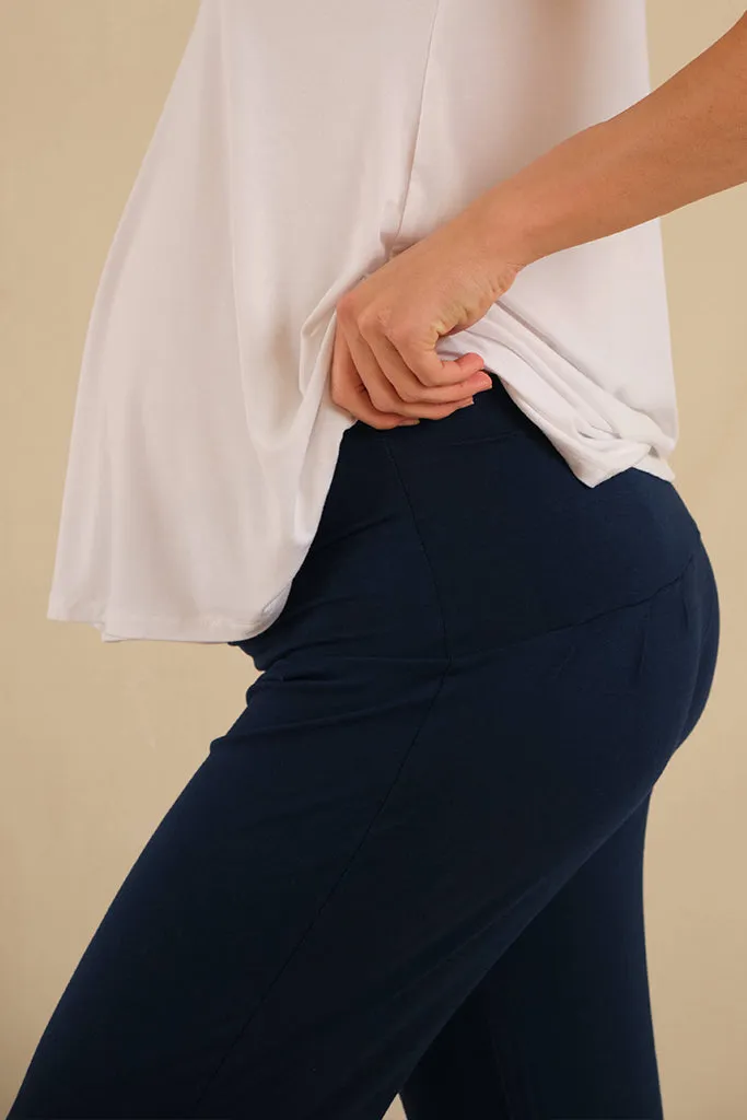 Summer Slouch Maternity Pant - Navy