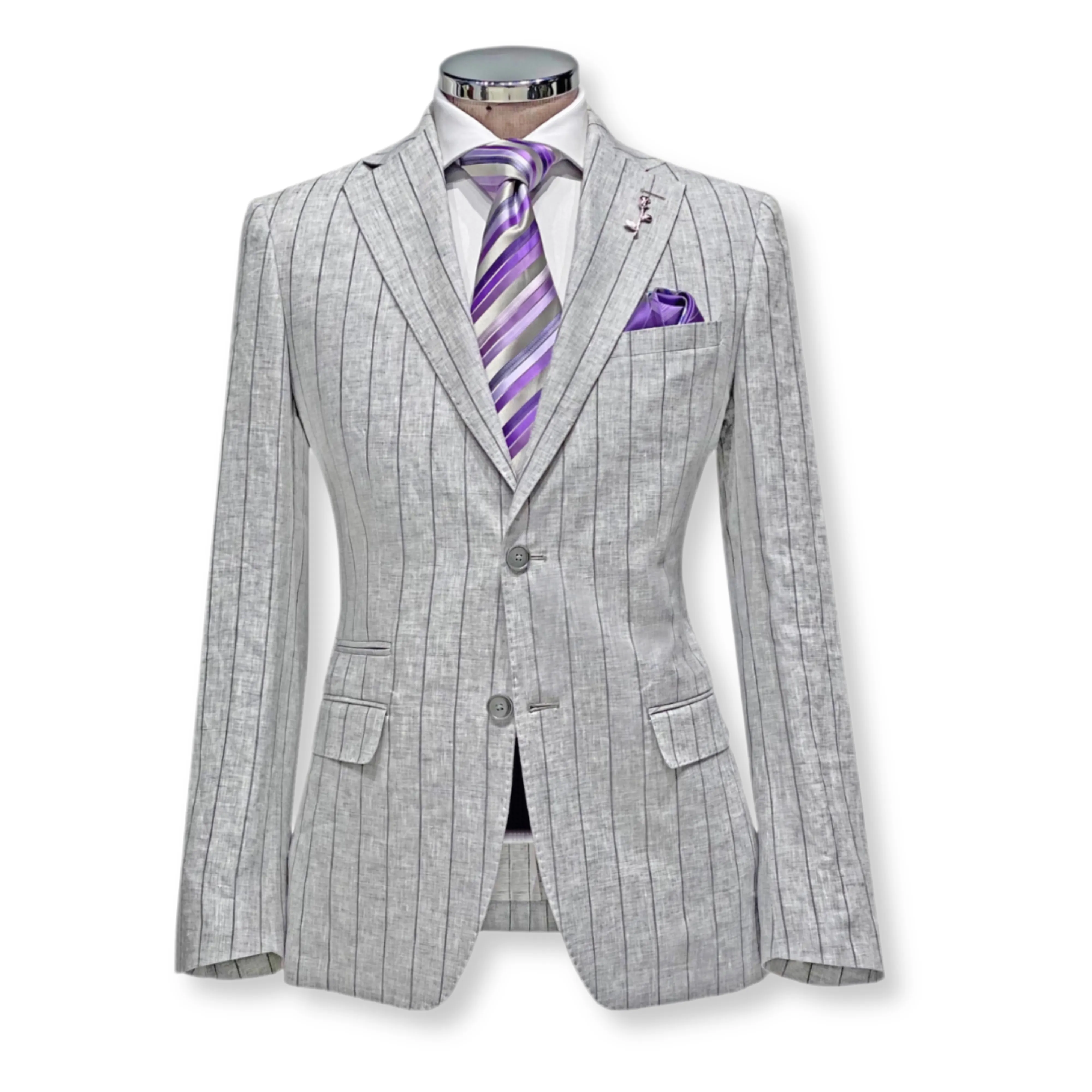 Veritable Pencil Stripe Suit