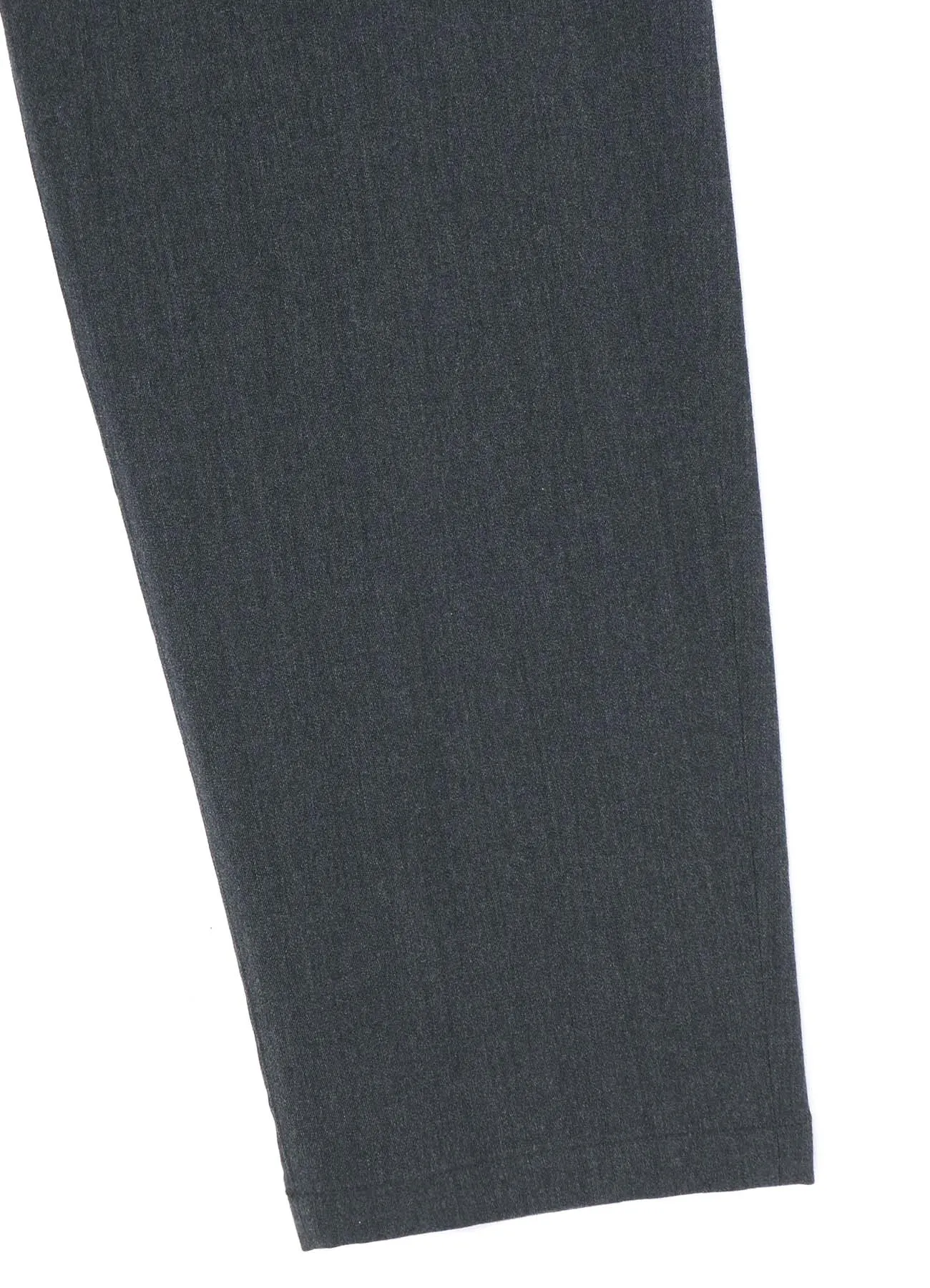 WRINKLED WOOL/RAYON TWILL SLIM FIT PANTS